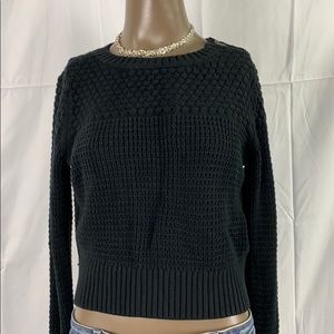 Crop top black sweater